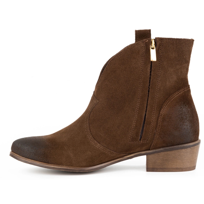 Exquisite Stivali da donna in pelle 1137 marrone 1
