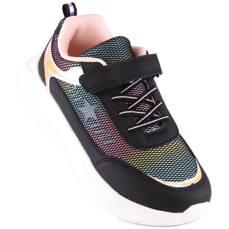 Scarpe sportive con velcro Miss EVE422 nere nero 1