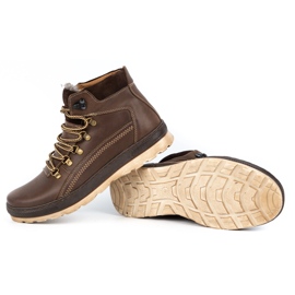 Olivier Scarpe da uomo isolate in pelle 378MA marrone 1