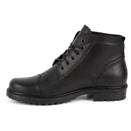 Olivier Stivali in pelle da uomo Military Mpb neri nero 1