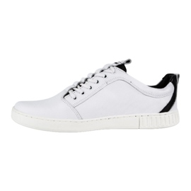 Polbut Scarpa casual da uomo in pelle 2121 bianca bianco 1