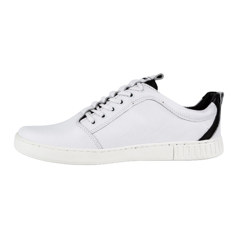 Polbut Scarpa casual da uomo in pelle 2121 bianca bianco 1