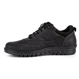 WASAK Scarpa casual da uomo in pelle 0228W nera nero 1