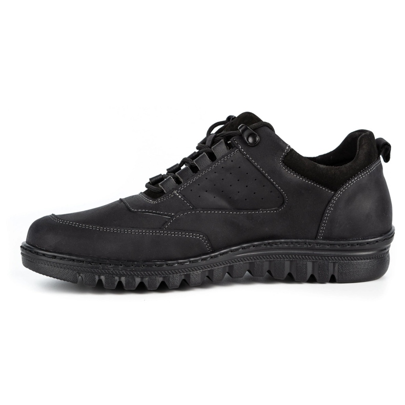 WASAK Scarpa casual da uomo in pelle 0228W nera nero 1