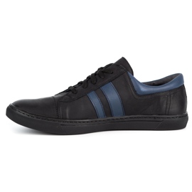 WASAK Scarpa casual da uomo in pelle 0150W nera nero 1