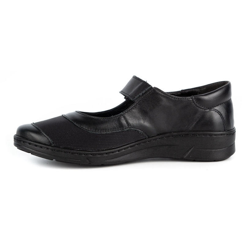 WASAK Scarpa da donna in pelle con velcro 0580W nera nero 1