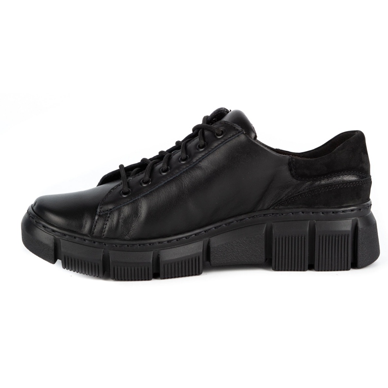 WASAK Scarpe da donna sneakers in pelle 0663W nere nero 1