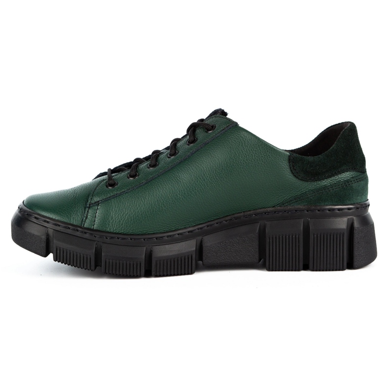 WASAK Scarpe donna sneakers in pelle 0663W verde 1
