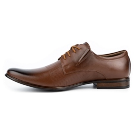 Olivier Scarpe eleganti da uomo in pelle 302T3 marrone 1