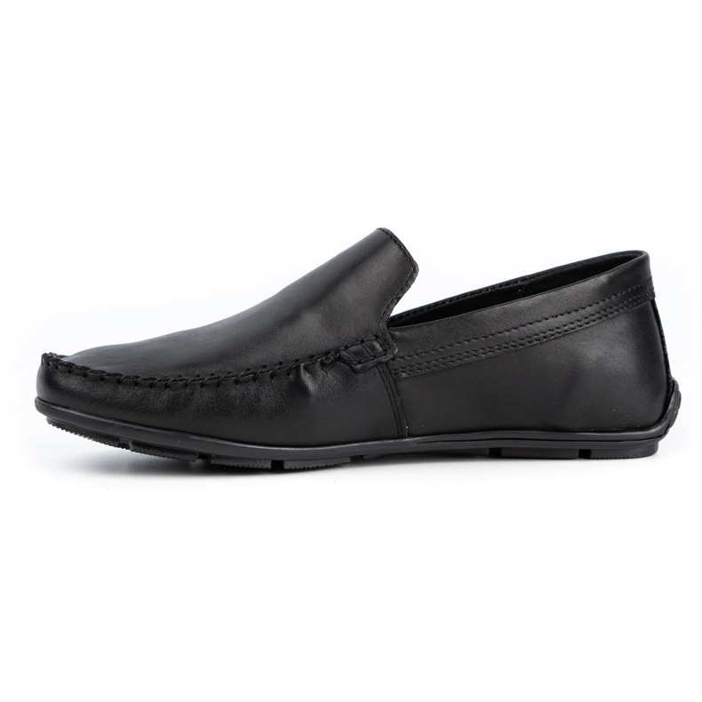 Olivier Mocassini da uomo in pelle 085KNT fiore nero 1