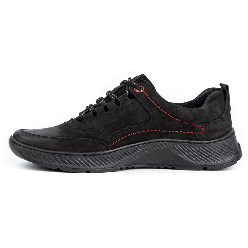 KOMODO Scarpa da uomo in pelle Sport 922K nabuk nero 1