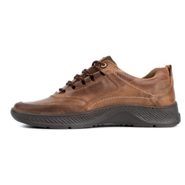KOMODO Scarpa da uomo in pelle Sport 922K marrone 1