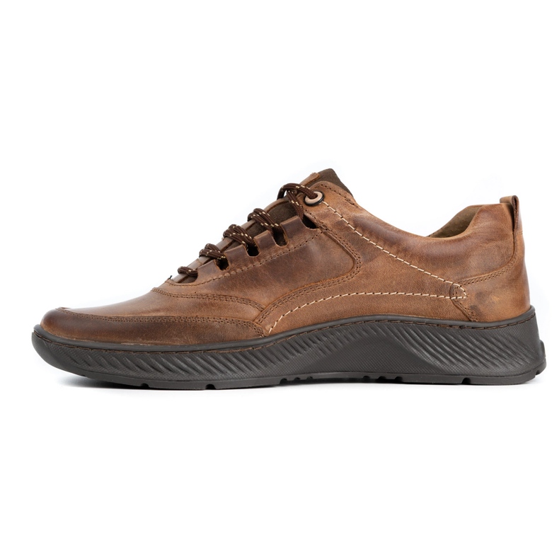 KOMODO Scarpa da uomo in pelle Sport 922K marrone 1