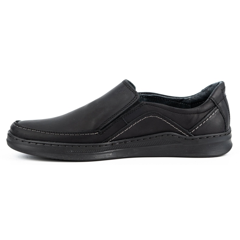 Olivier Scarpe slip-on da uomo in pelle SLIP-ON 216GT nere nero 1