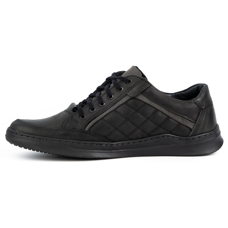 Olivier Scarpe casual da uomo in pelle 297GT nere nero 1