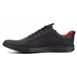 Polbut Scarpe casual da uomo in pelle 2121p nere nero 1