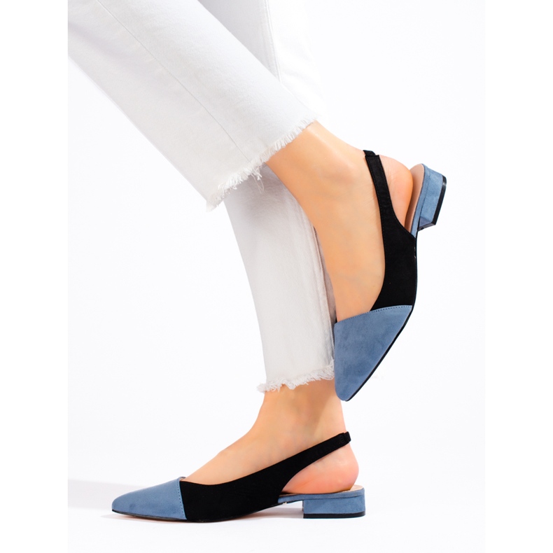 Décolleté con tacco aperto da donna Shelovet nero 1