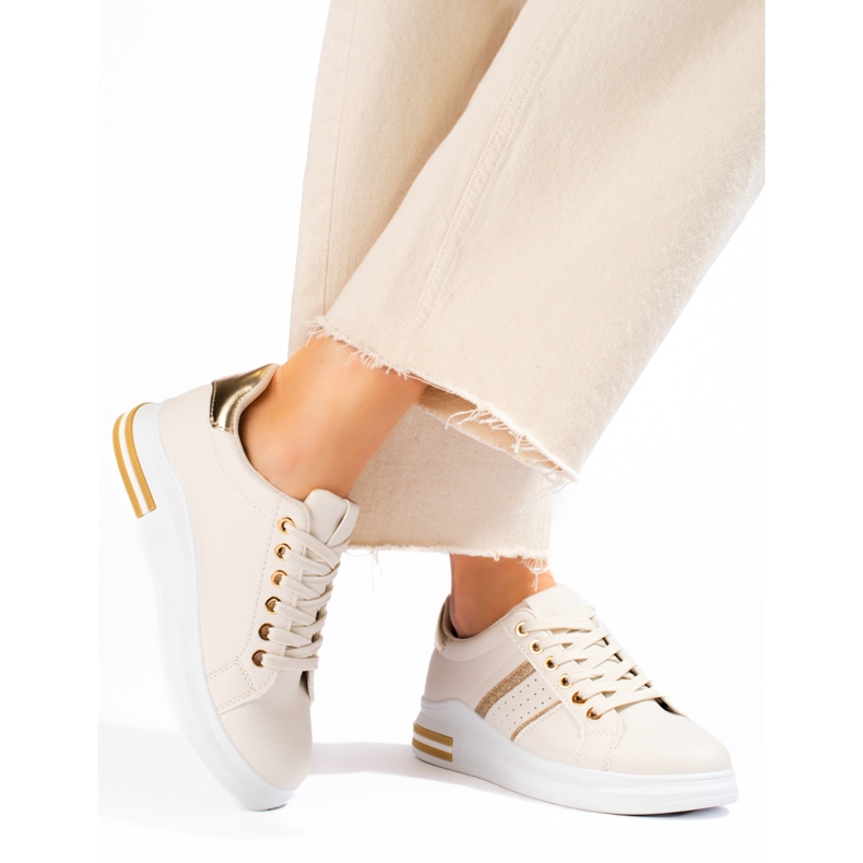 Scarpe sportive da donna beige Shelovet 1