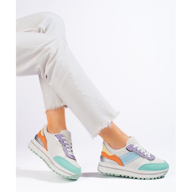 Sneakers da donna con plateau multicolore Shelovet 1