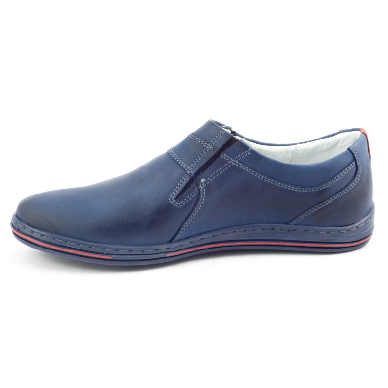 Polbut Scarpe Brogue Uomo Pelle 362 Blu Navy 1