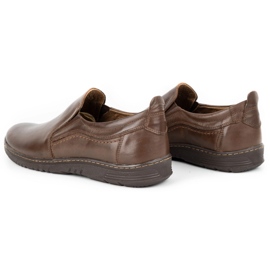 Olivier Mocassino da uomo in pelle 727MP marrone 4