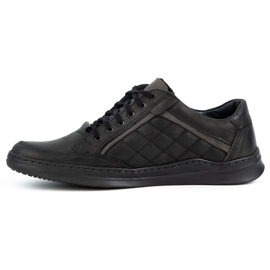Olivier Scarpe casual da uomo in pelle 297GT nere nero 1