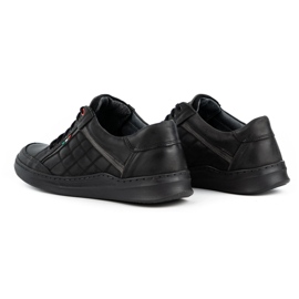 Olivier Scarpe casual da uomo in pelle 297GT nere nero 4