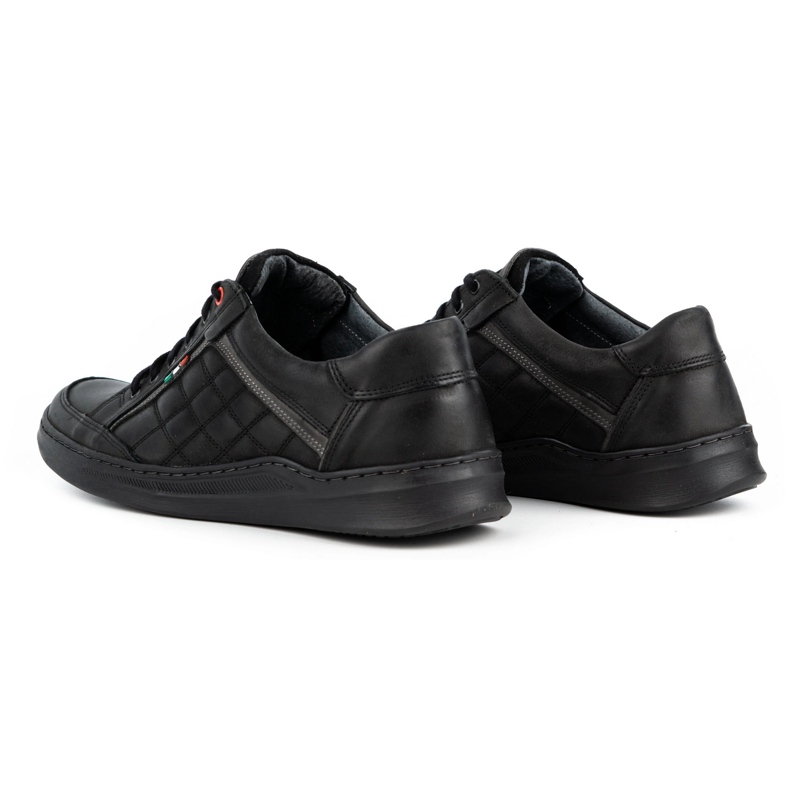 Olivier Scarpe casual da uomo in pelle 297GT nere nero 4