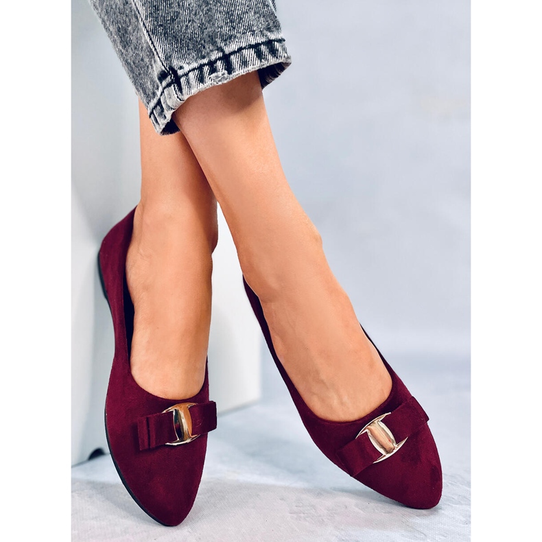 Ballerine da donna Janya Wine Red rosso 2