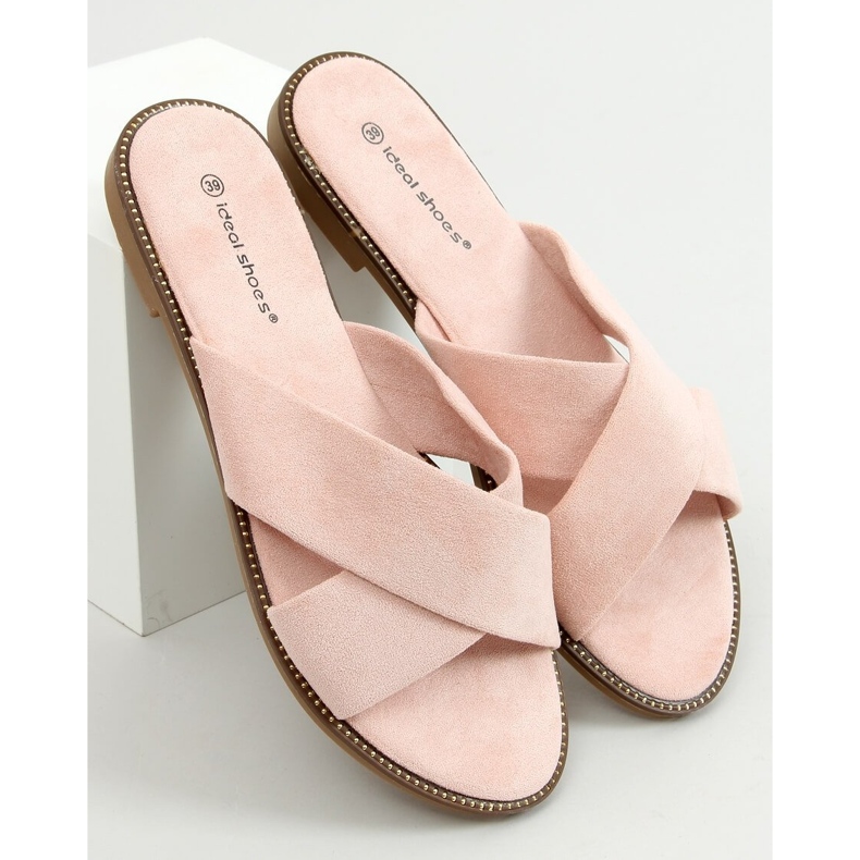 BM Pantofole incrociate da donna Alyson Pink rosa 1
