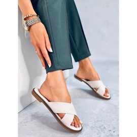 BM Pantofole a forma di croce da donna Alyson Beige 2