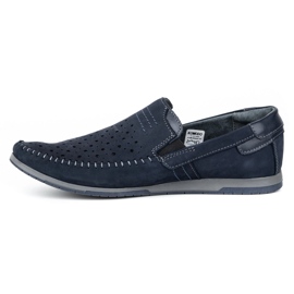 KOMODO Scarpe uomo mocassini 876 estate blu navy 1