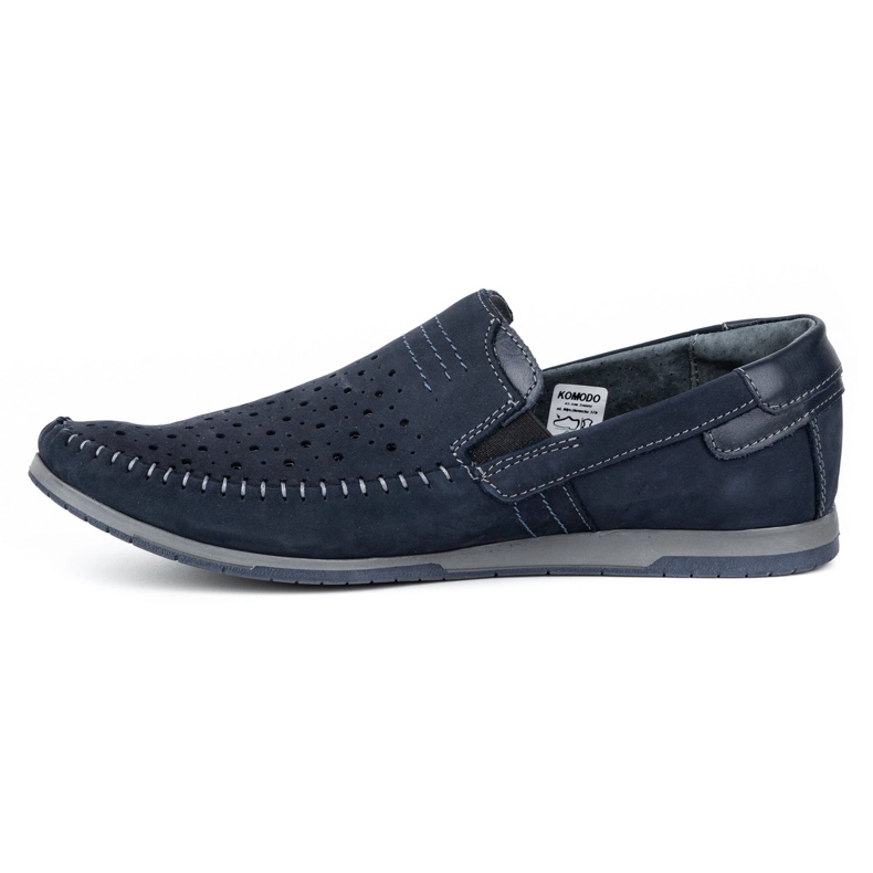 KOMODO Scarpe uomo mocassini 876 estate blu navy 1
