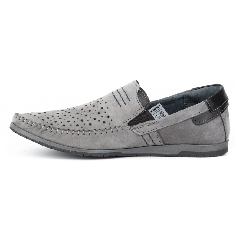 KOMODO Mocassino uomo grigio 876 scarpe estive 1