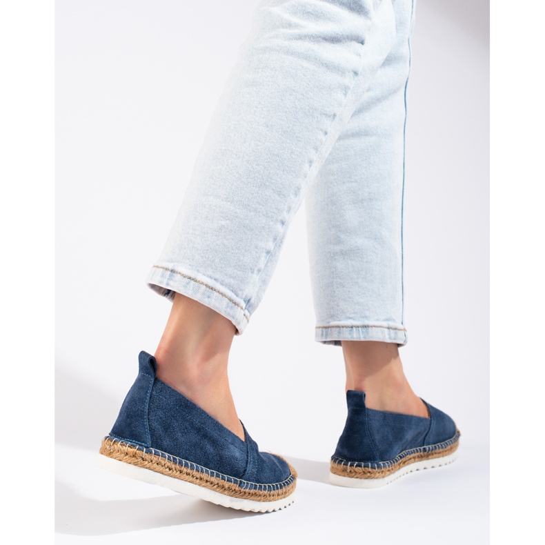T.Sokolski Espadrillas In Pelle Sulla Piattaforma blu navy 2