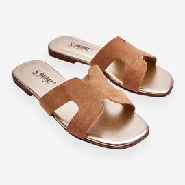 Seastar Pantofole Classiche da Donna in Camoscio Beige Evana 1