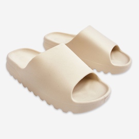 PS1 Pantofole con plateau alla moda Estella beige chiaro 1