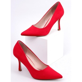 Stilettos da donna Giorgia Red in camoscio rosso 1