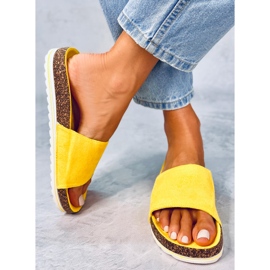 BM Pantofole da donna in sughero Stoner Yellow giallo 1