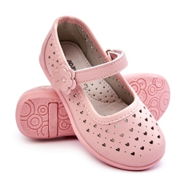 PA1 Ballerine traforate per bambini Pink Lenna rosa 3