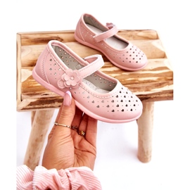PA1 Ballerine traforate per bambini Pink Lenna rosa 4