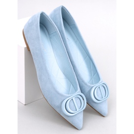 Arte Ballerine blu con punta a mandorla 1