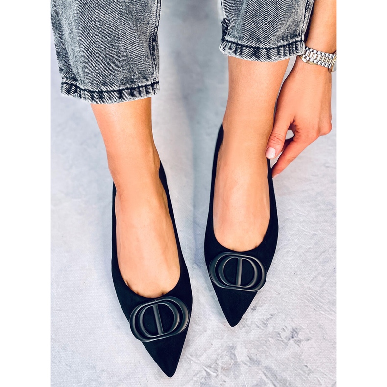 Ballerine Arte Black con punte a mandorla nero 1