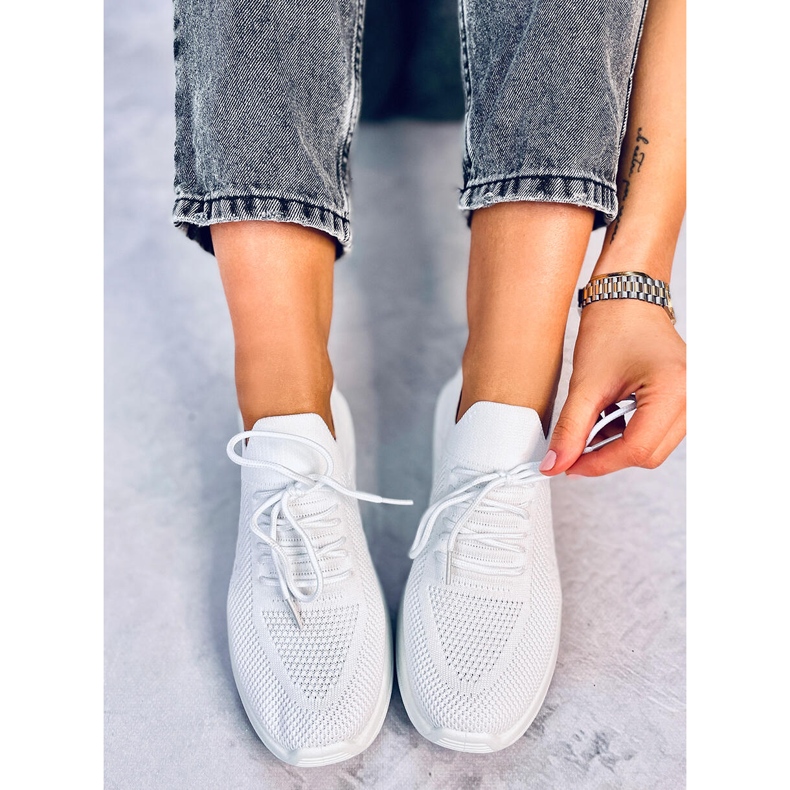 Scarpe sportive a calzino Dambro H/BIANCO bianca 1