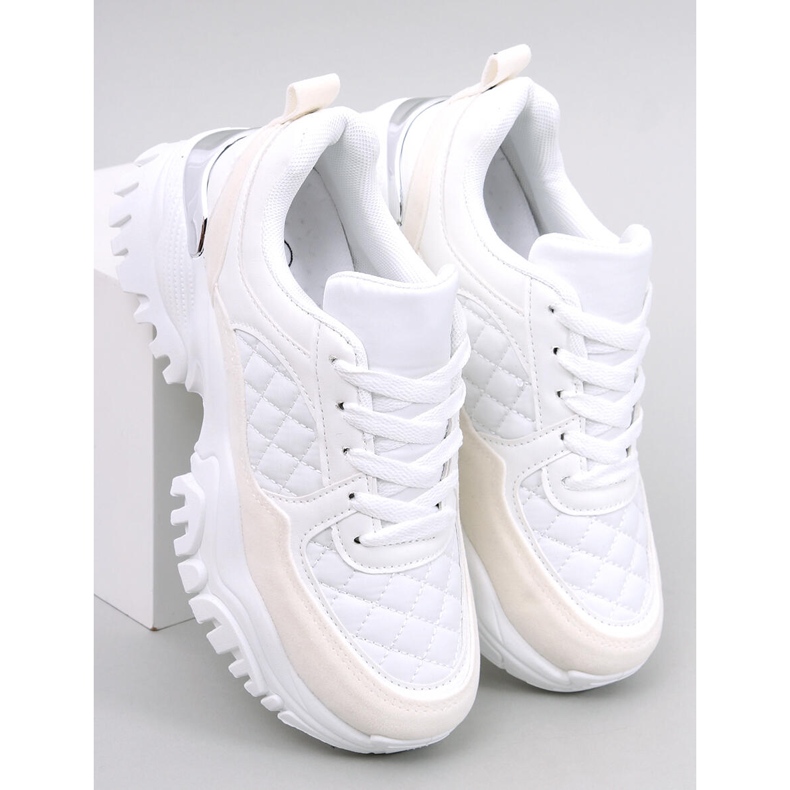 Ortega Sneakers bianche con zeppa bianca 1