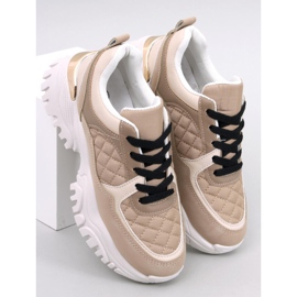 Sneakers con zeppa Ortega Khaki beige 1