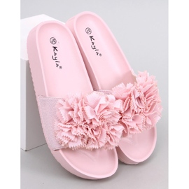 BM Pantofole da donna con fiori Traille Pink rosa 1