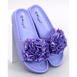 Pantofole da donna con fiori Traille Viola 1