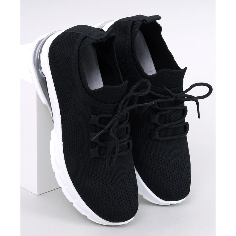 BM Caruso Scarpa sportiva a calzino nera nero 1
