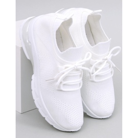 BM Caruso Scarpe sportive a calzino bianche bianco 1